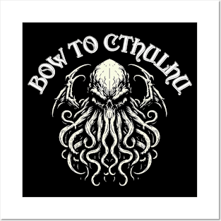 Creepy and Goth Cthulhu Posters and Art